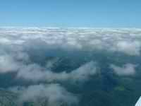 Les nuages se dgagent et laissent apparaitre le puy Griou (Massif du Plomb du Cantal)