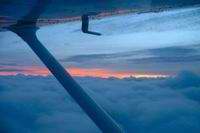Vol Aurillac - -Lyon en Cessna avec train rentrant